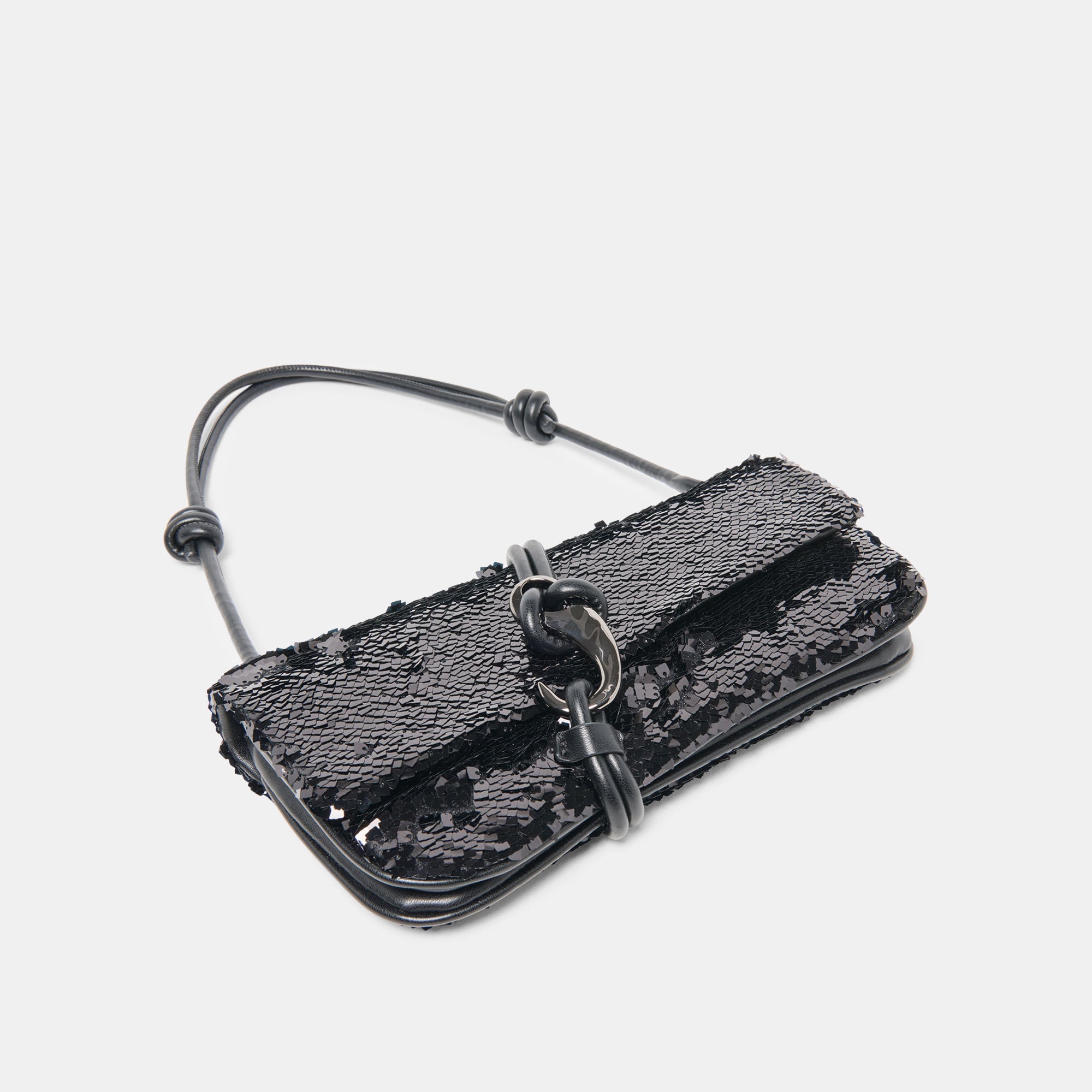 Alice Black Sequin Shoulder Bag | Dolce Vita Women