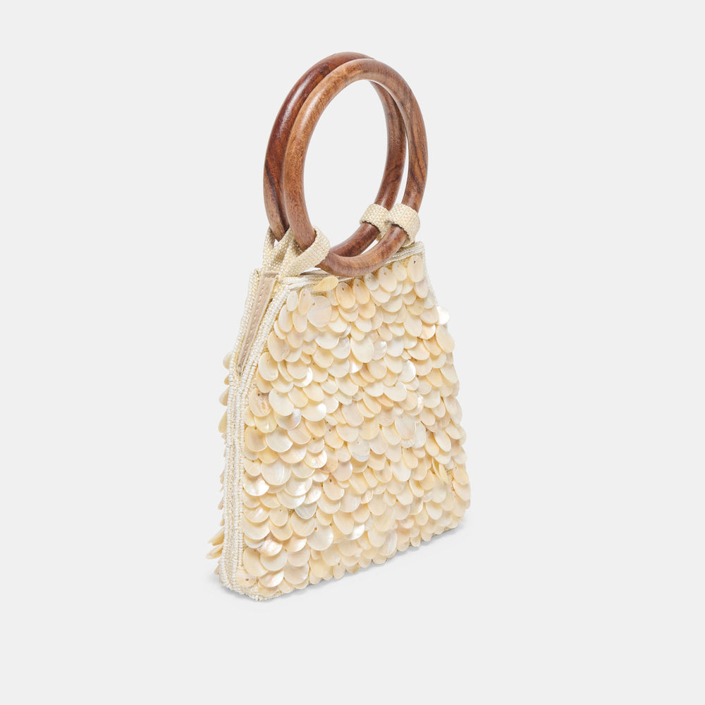 Allegra Natural Sequin Handbag | Dolce Vita Women