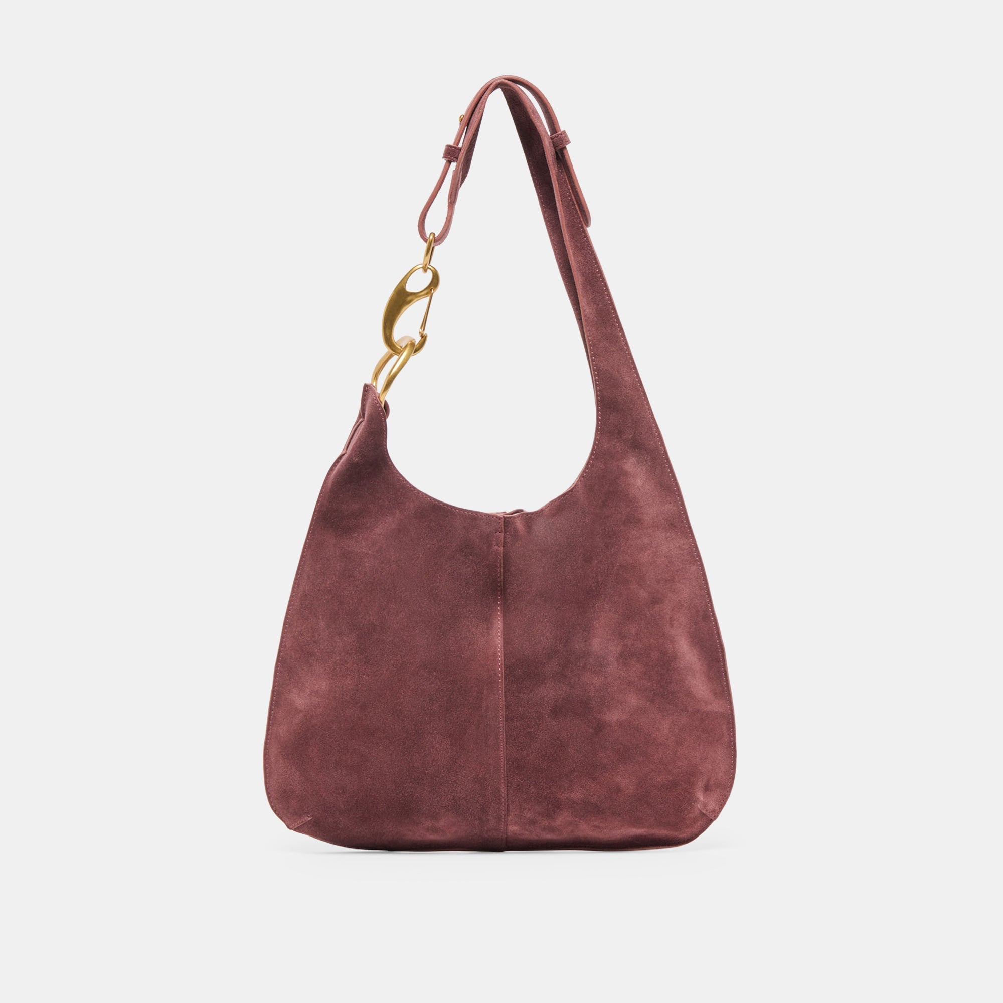 Johnnie Burgundy Suede Shoulder Bag | Women Dolce Vita