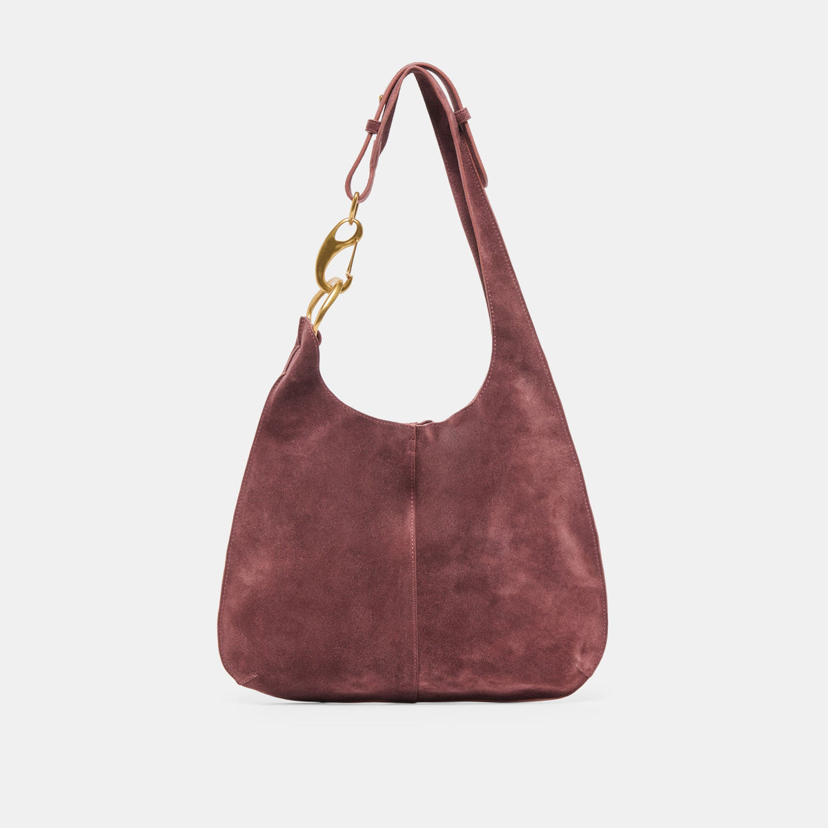 Johnnie Burgundy Suede Shoulder Bag | Women Dolce Vita