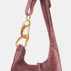 Johnnie Burgundy Suede Shoulder Bag | Women Dolce Vita