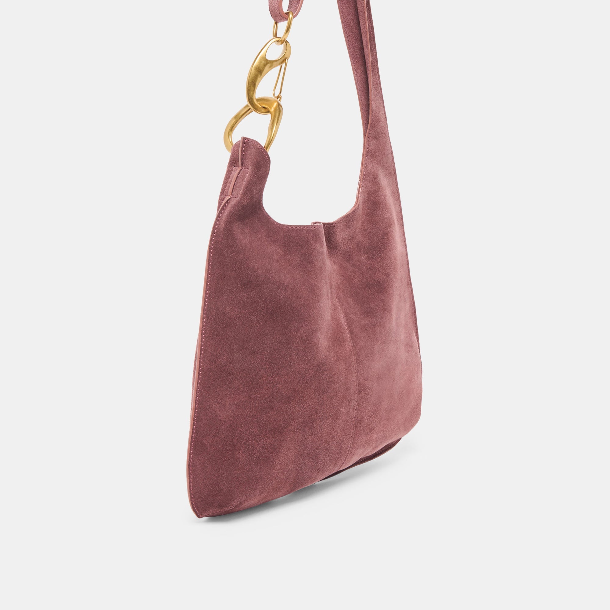 Johnnie Burgundy Suede Shoulder Bag | Women Dolce Vita