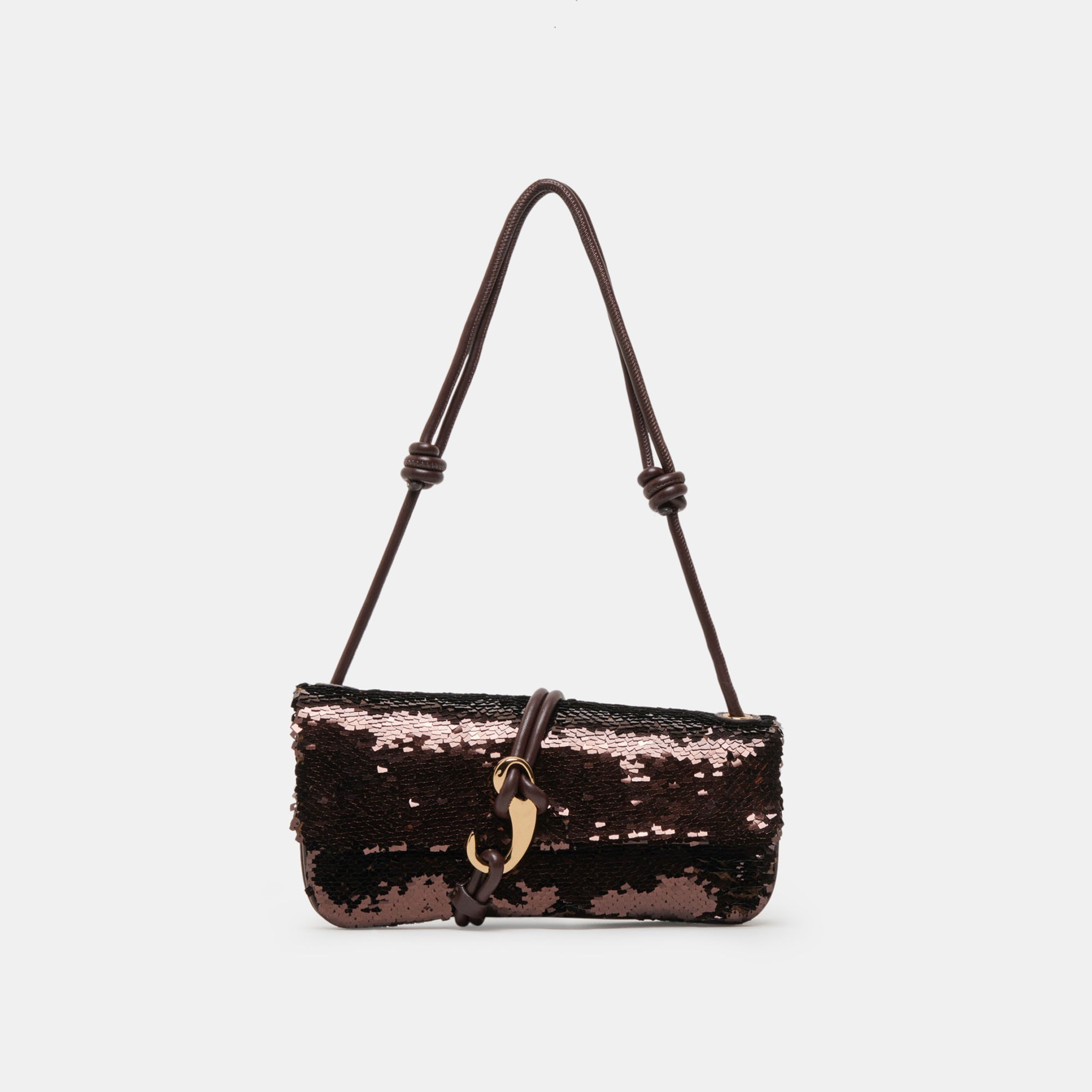 ALICE SHOULDER BAG BROWN SEQUIN STELLA | Dolce Vita Women