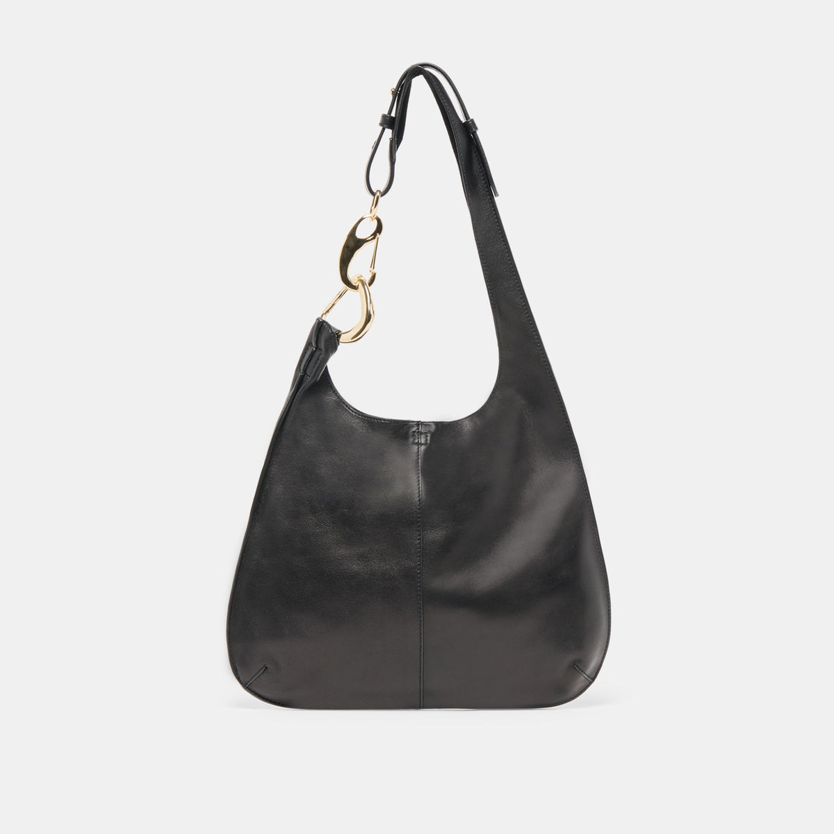 Johnnie Black Leather Shoulder Bag | Dolce Vita Women