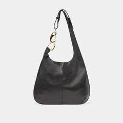 Johnnie Black Leather Shoulder Bag | Dolce Vita Women
