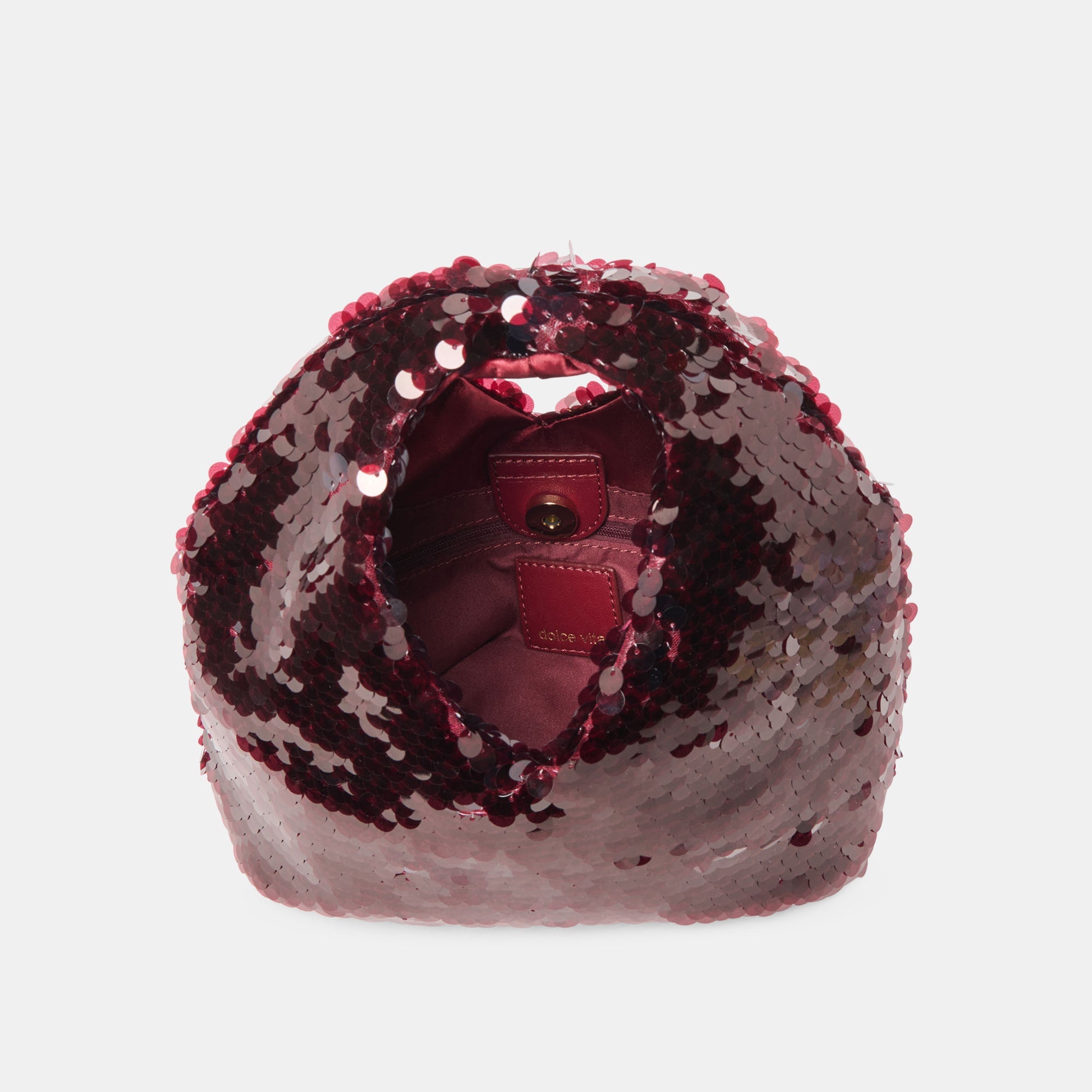 Dahlia Sequin Burgundy Sequin Handbag | Women Dolce Vita