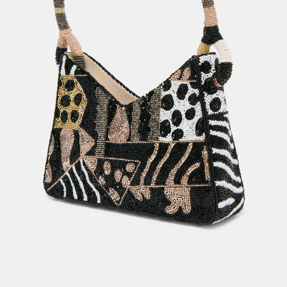 Amelia Dark Multi Beaded Shoulder Bag | Dolce Vita Women