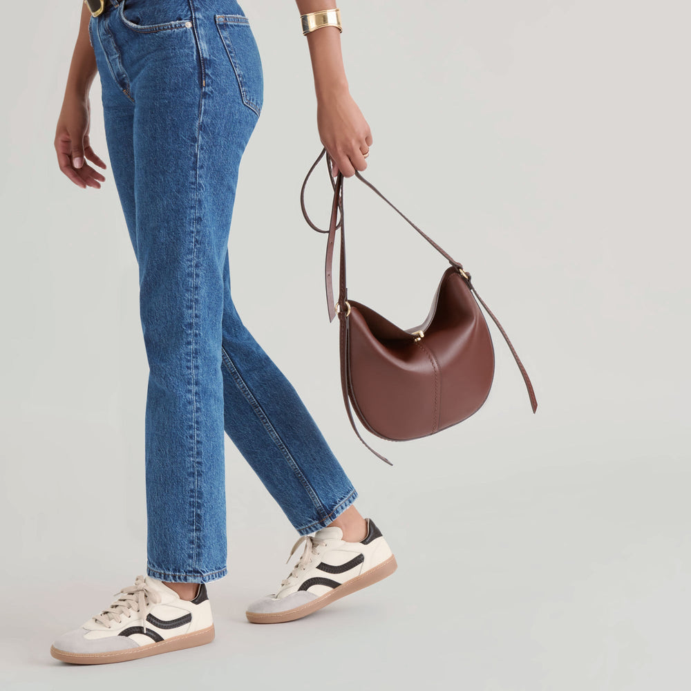 Burano Brown Leather Crossbody | Dolce Vita Women