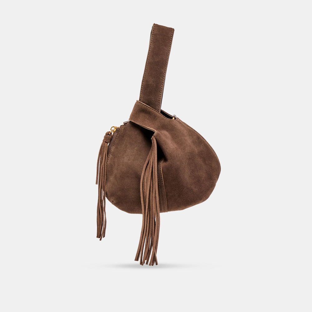 Zury Espresso Suede Handbag | Dolce Vita Women