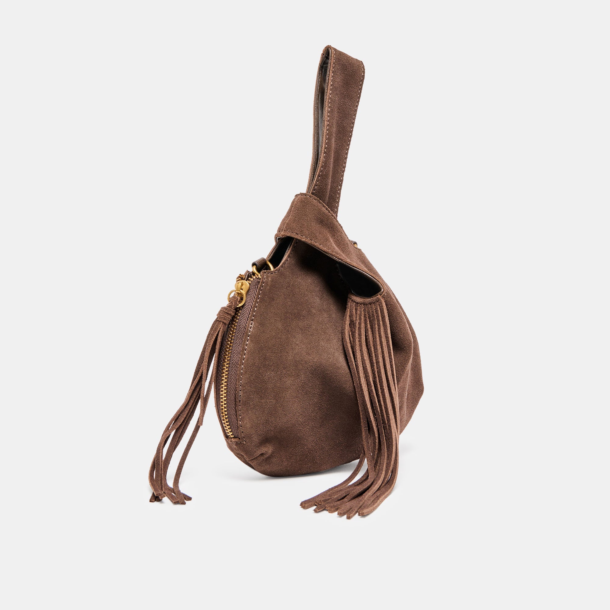 Zury Espresso Suede Handbag | Dolce Vita Women