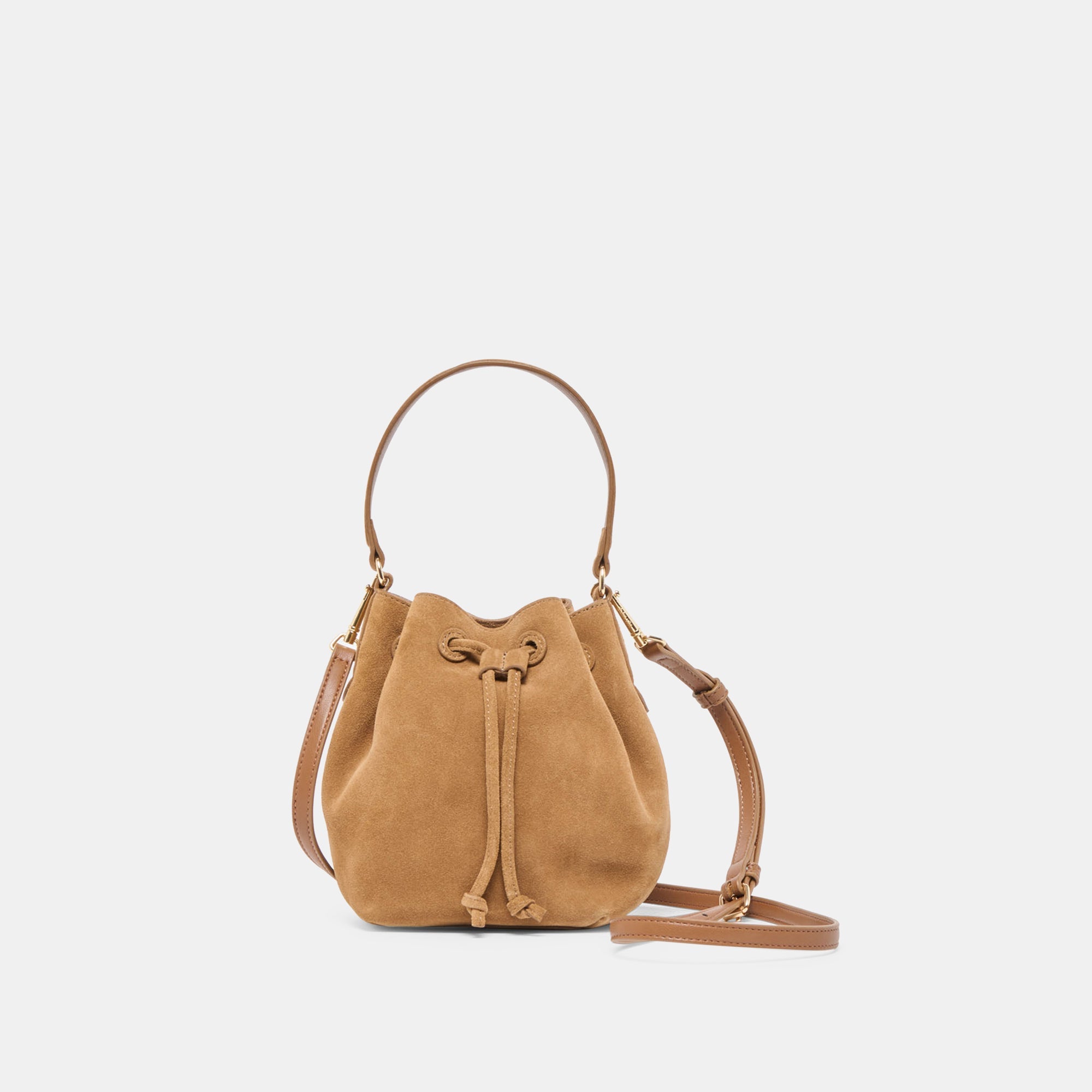Amaru Brown Suede Crossbody | Dolce Vita Women