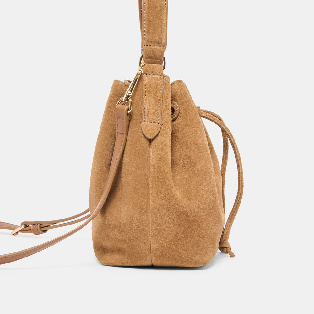 Amaru Brown Suede Crossbody | Dolce Vita Women