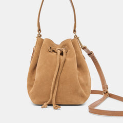 Amaru Brown Suede Crossbody | Dolce Vita Women