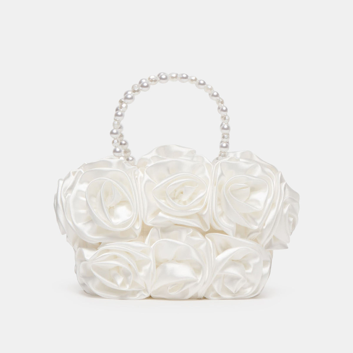 Aubrey White Satin Handbag | Dolce Vita Women
