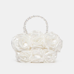 Aubrey White Satin Handbag | Dolce Vita Women