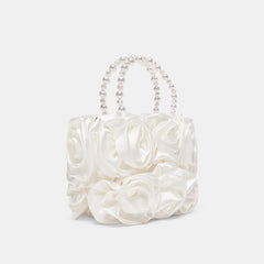 Aubrey White Satin Handbag | Dolce Vita Women