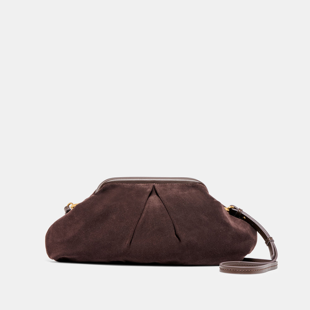 Sahara Espresso Suede Clutch | Dolce Vita Women