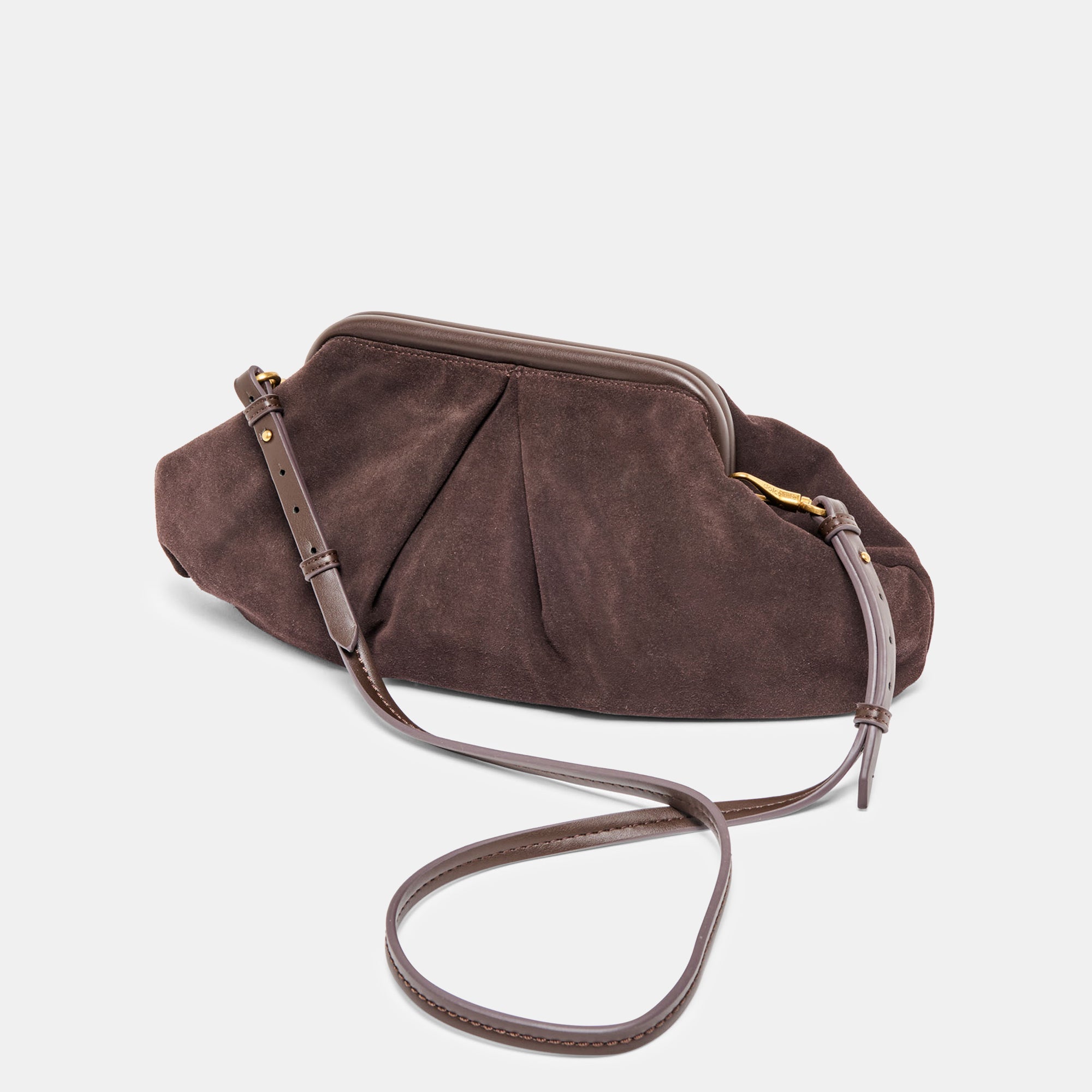 Sahara Espresso Suede Clutch | Dolce Vita Women