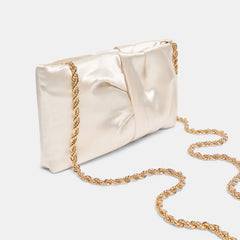 Rozey White Satin Clutch | Women Dolce Vita