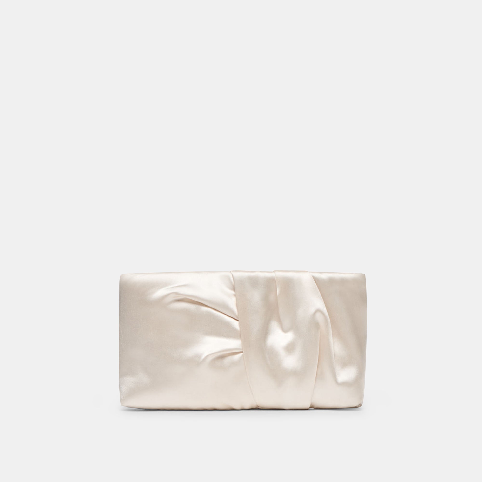 Rozey White Satin Clutch | Women Dolce Vita