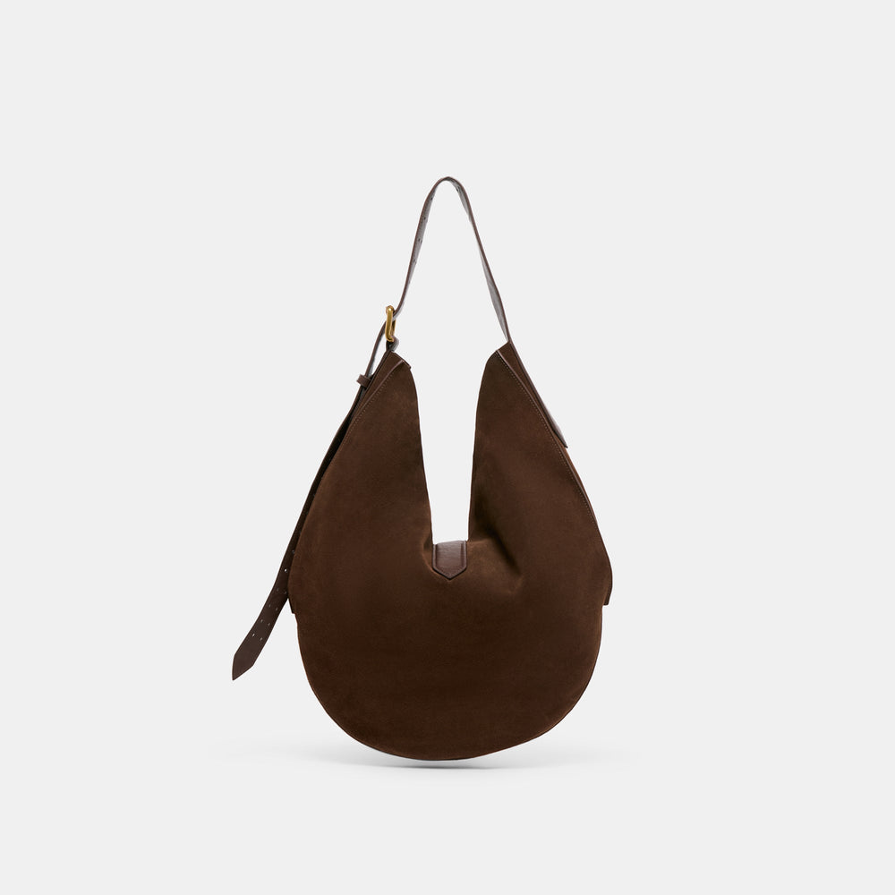 Oakley Chocolate Suede Tote | Dolce Vita Women