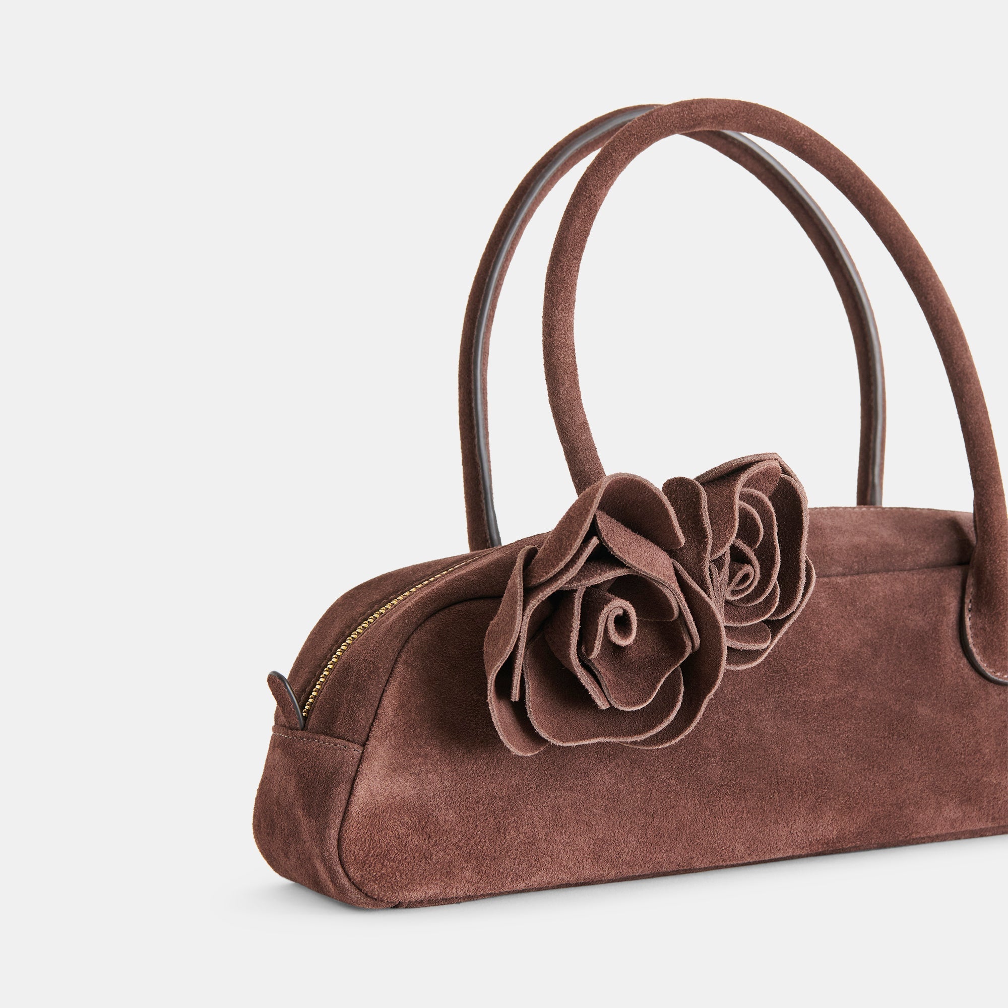 Boracay Chocolate Suede Shoulder Bag | Dolce Vita Women