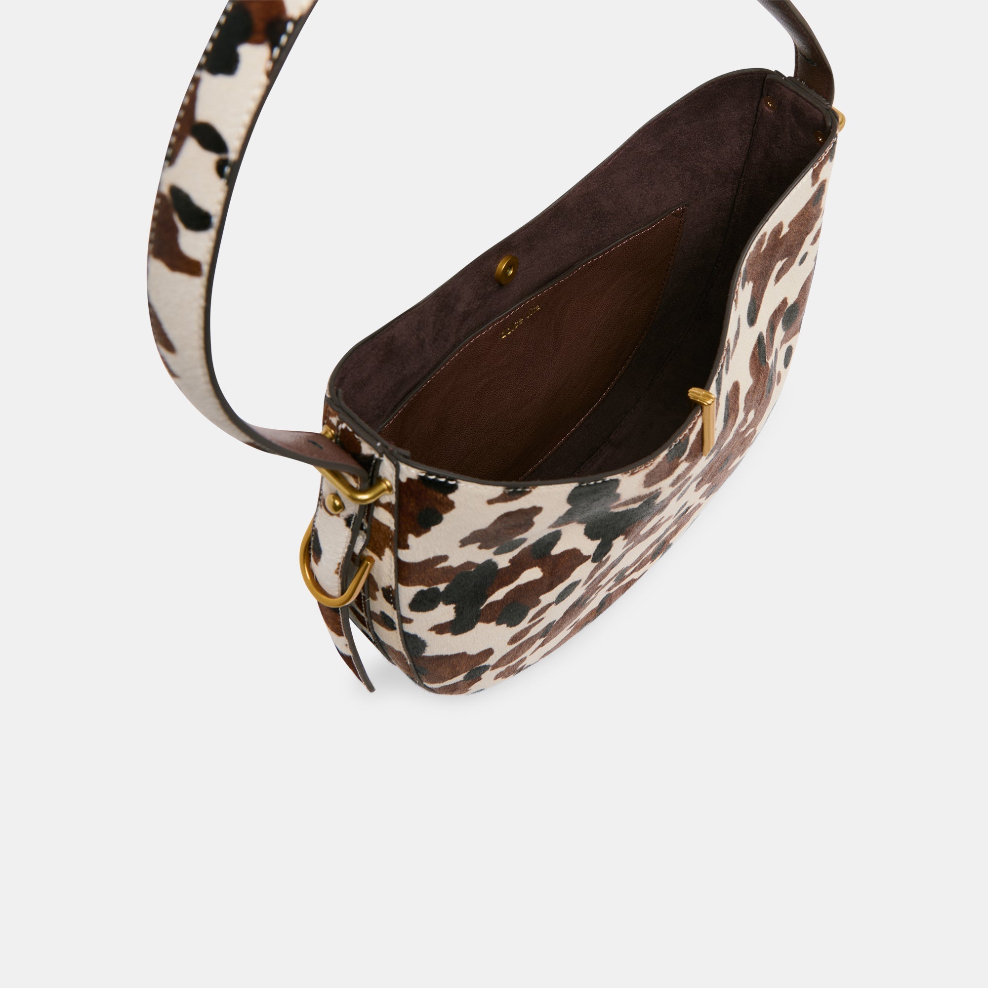 Bree Cocoa Calf Hair Shoulder Bag | Women Dolce Vita