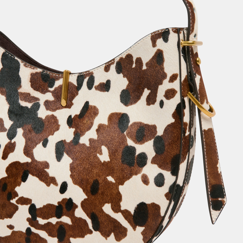 Bree Cocoa Calf Hair Shoulder Bag | Women Dolce Vita
