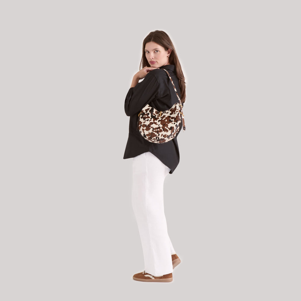 Bree Cocoa Calf Hair Shoulder Bag | Women Dolce Vita