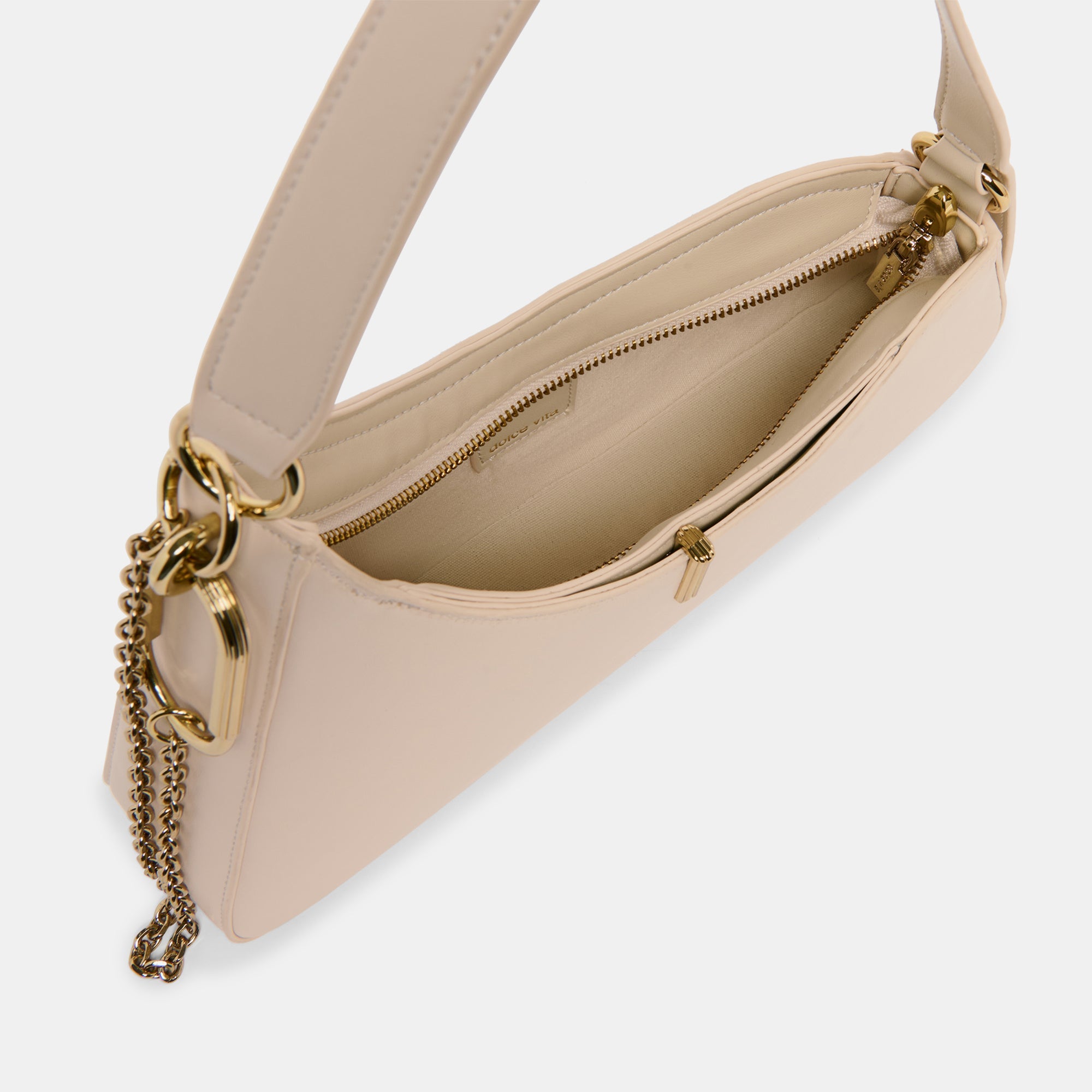 Prya Creme Leather Shoulder Bag | Dolce Vita Women