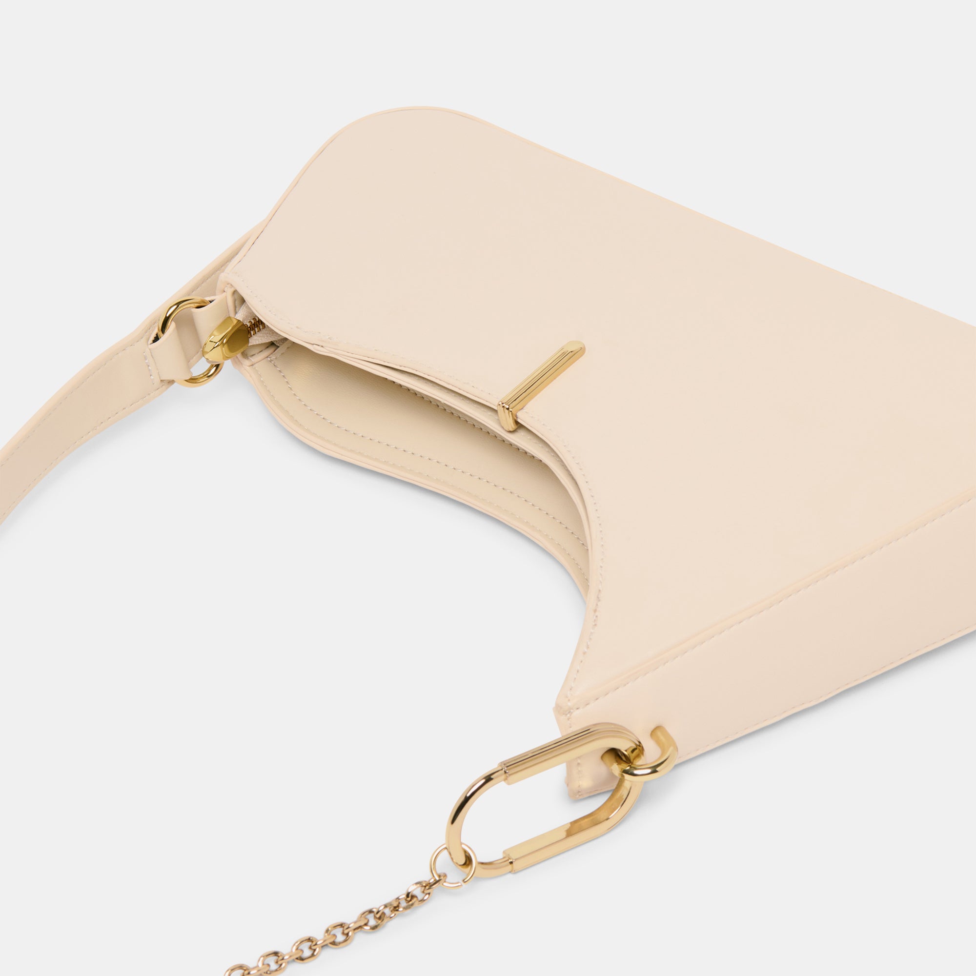 Prya Creme Leather Shoulder Bag | Dolce Vita Women