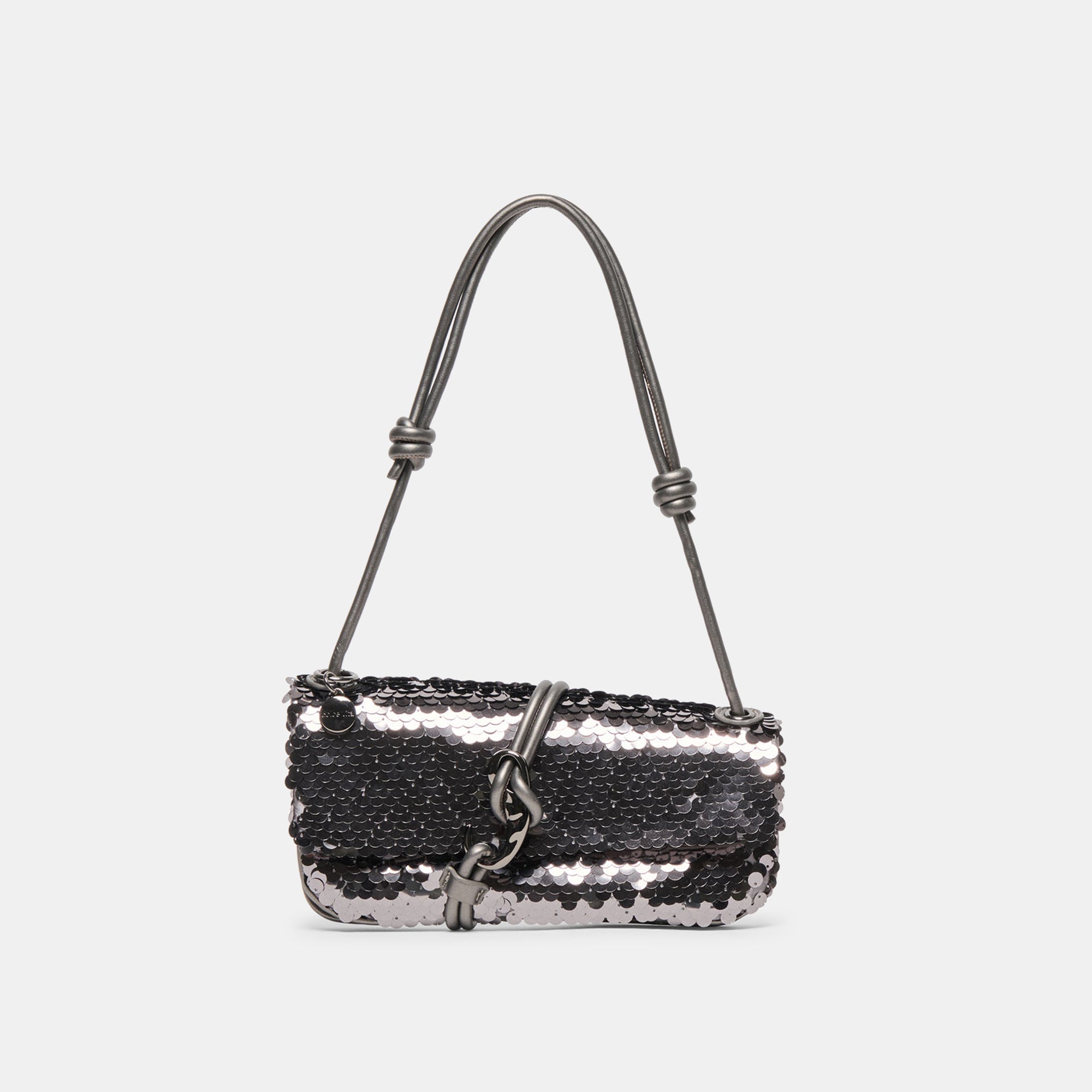 Alice Gunmetal Sequin Shoulder Bag | Women Dolce Vita