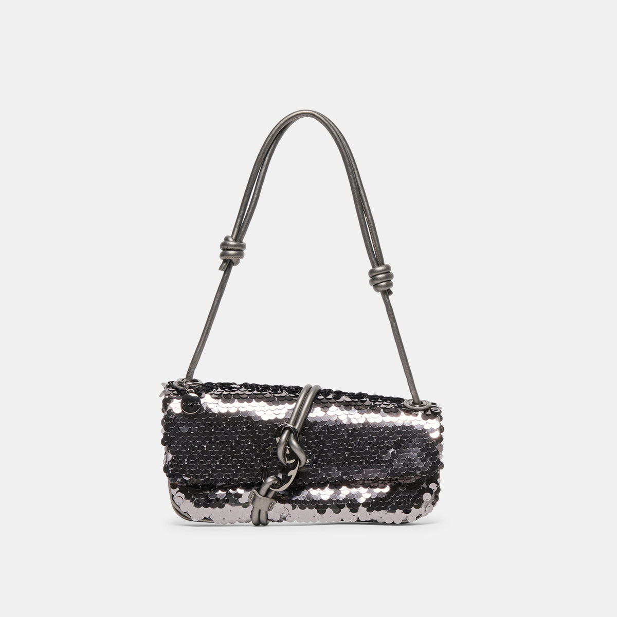 Alice Gunmetal Sequin Shoulder Bag | Women Dolce Vita