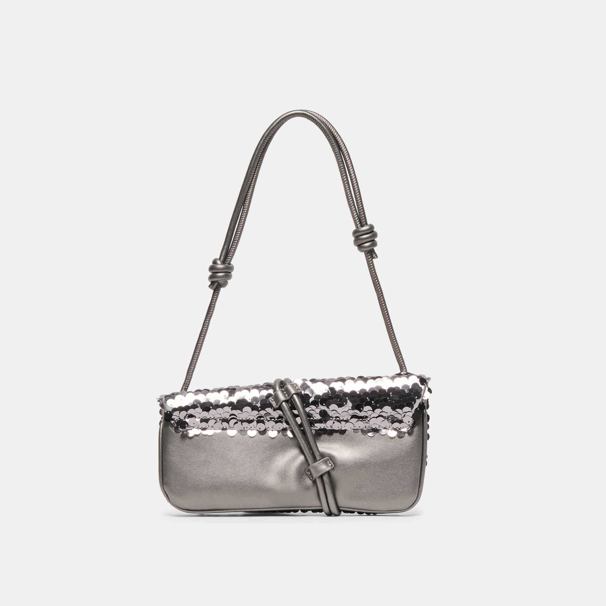 Alice Gunmetal Sequin Shoulder Bag | Women Dolce Vita