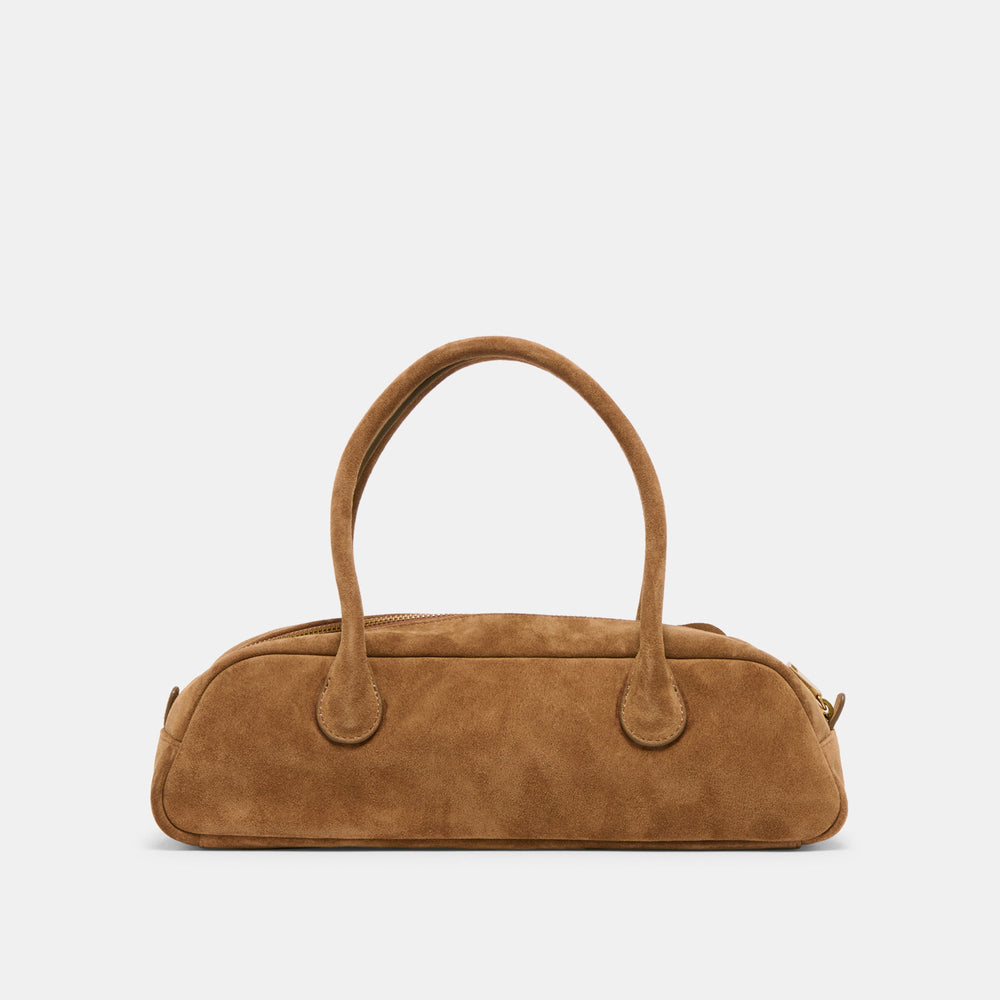 Boracay Brown Suede Shoulder Bag | Dolce Vita Women