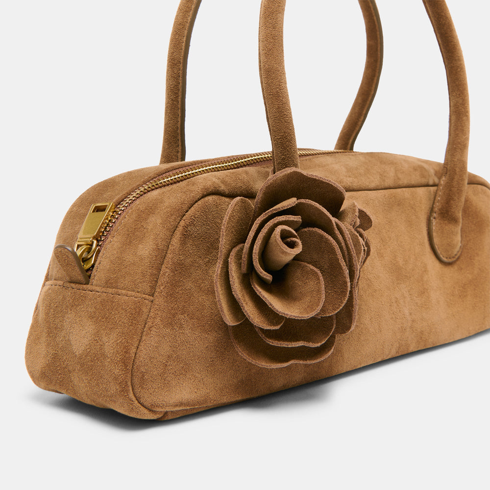 Boracay Brown Suede Shoulder Bag | Dolce Vita Women