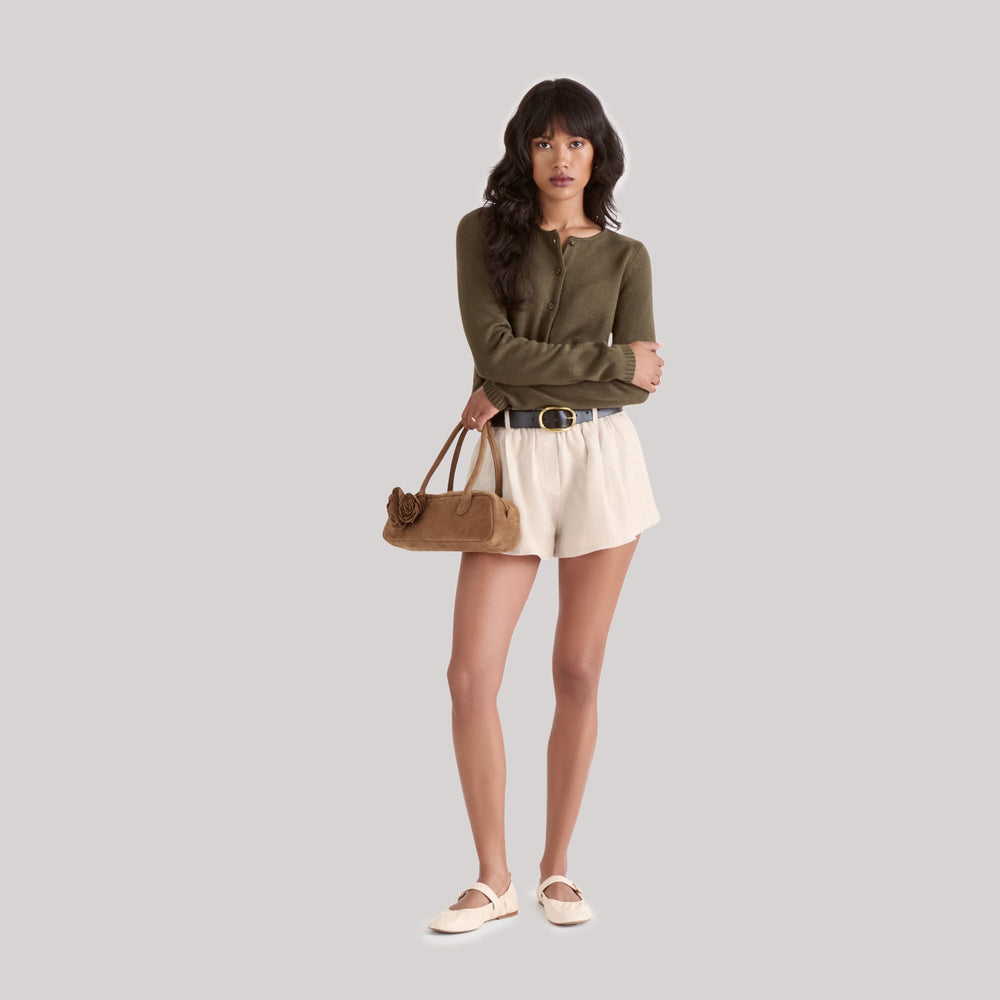 Boracay Brown Suede Shoulder Bag | Dolce Vita Women