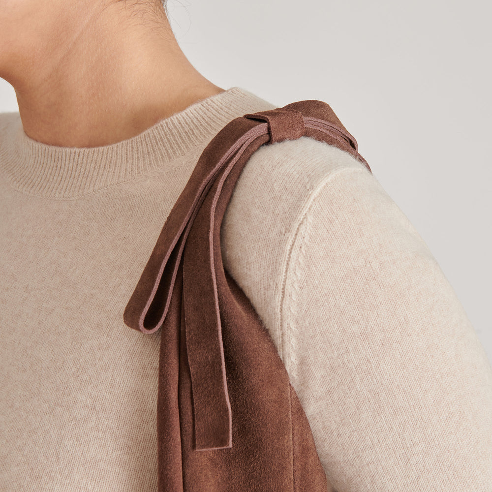 Marie Chocolate Suede Tote | Women Dolce Vita
