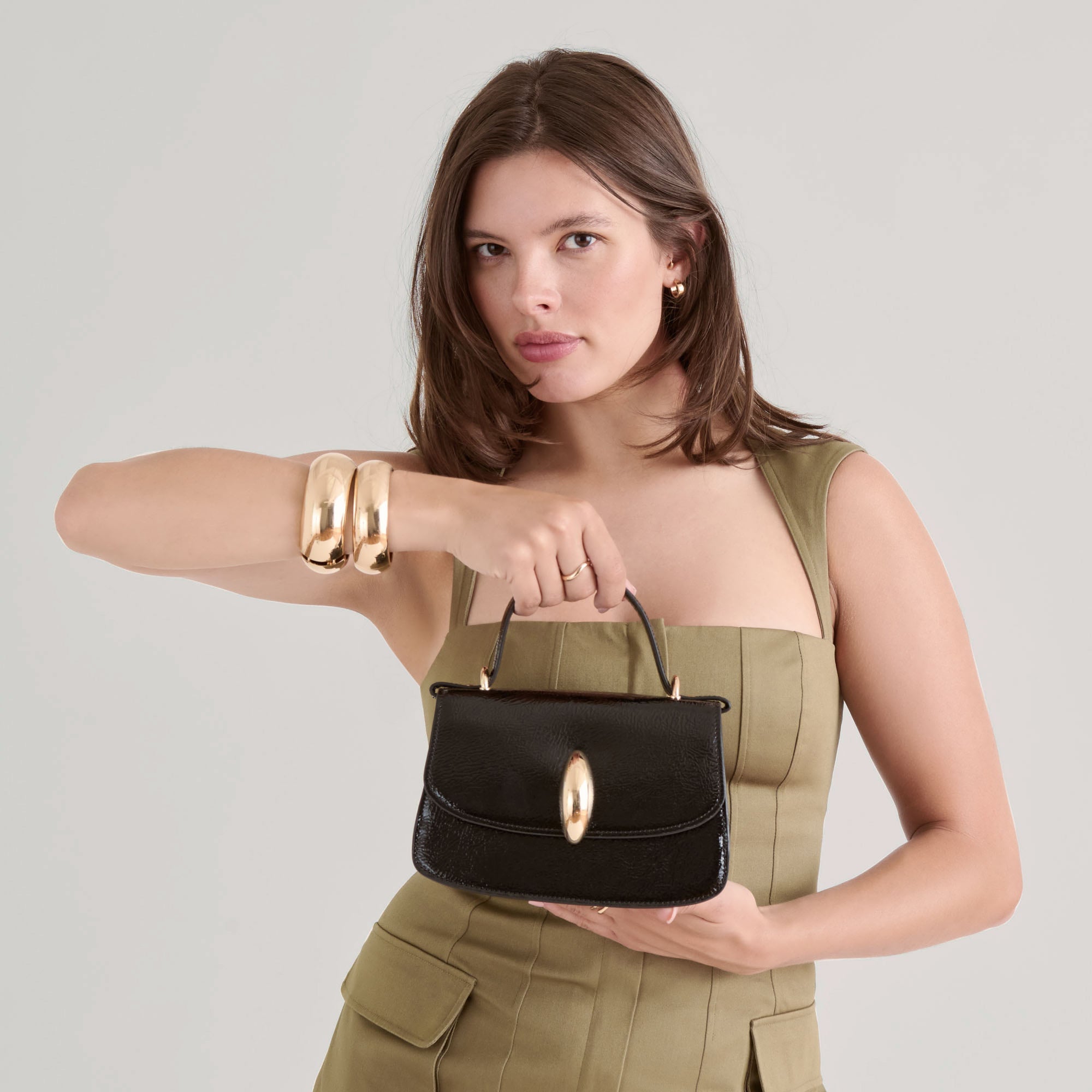 Lucia Black Crackled Stella Crossbody | Women Dolce Vita