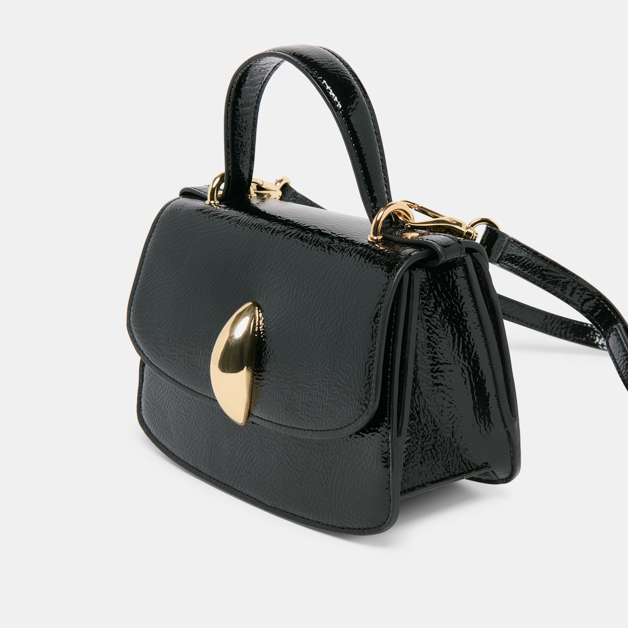 Lucia Black Crackled Stella Crossbody | Women Dolce Vita