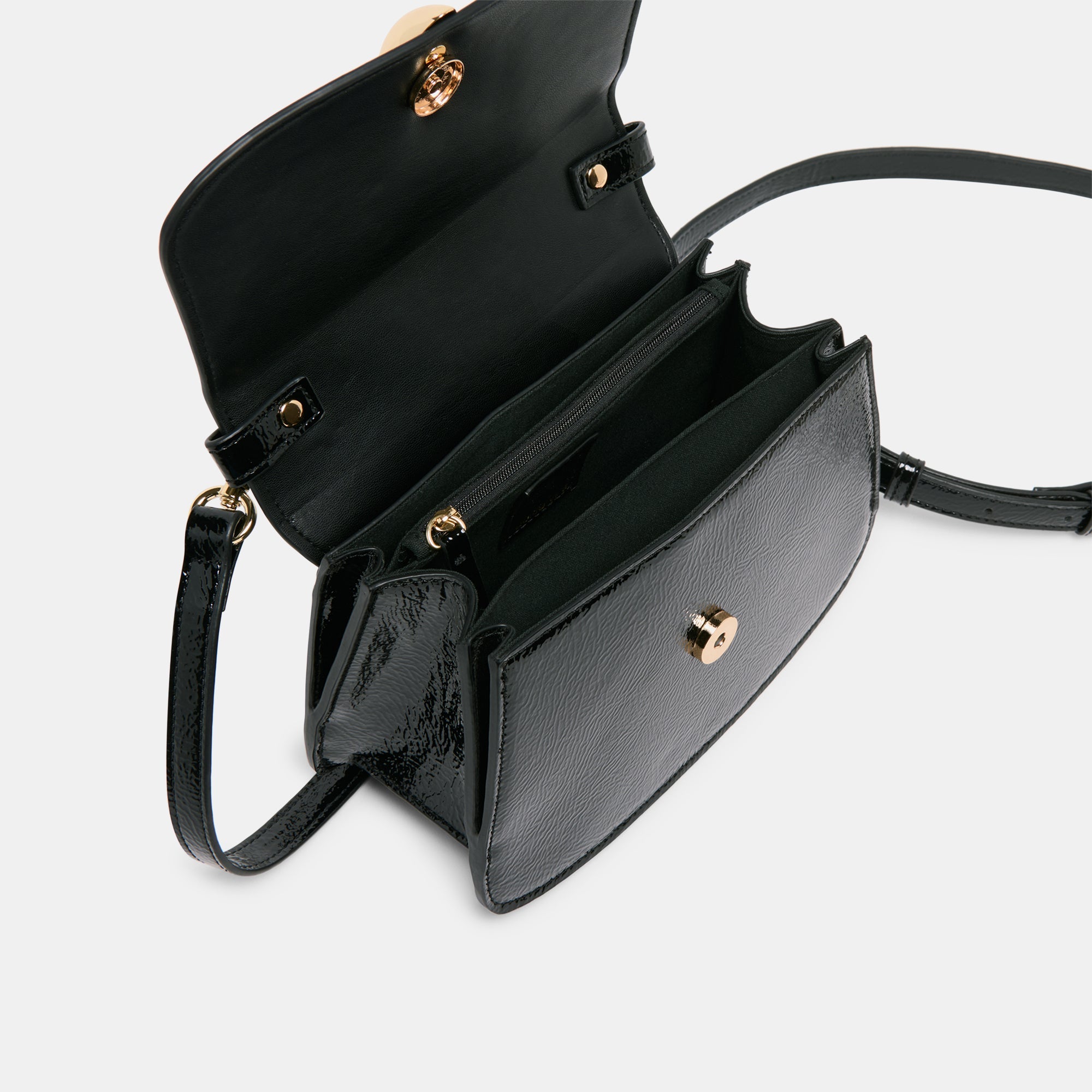 Lucia Black Crackled Stella Crossbody | Women Dolce Vita