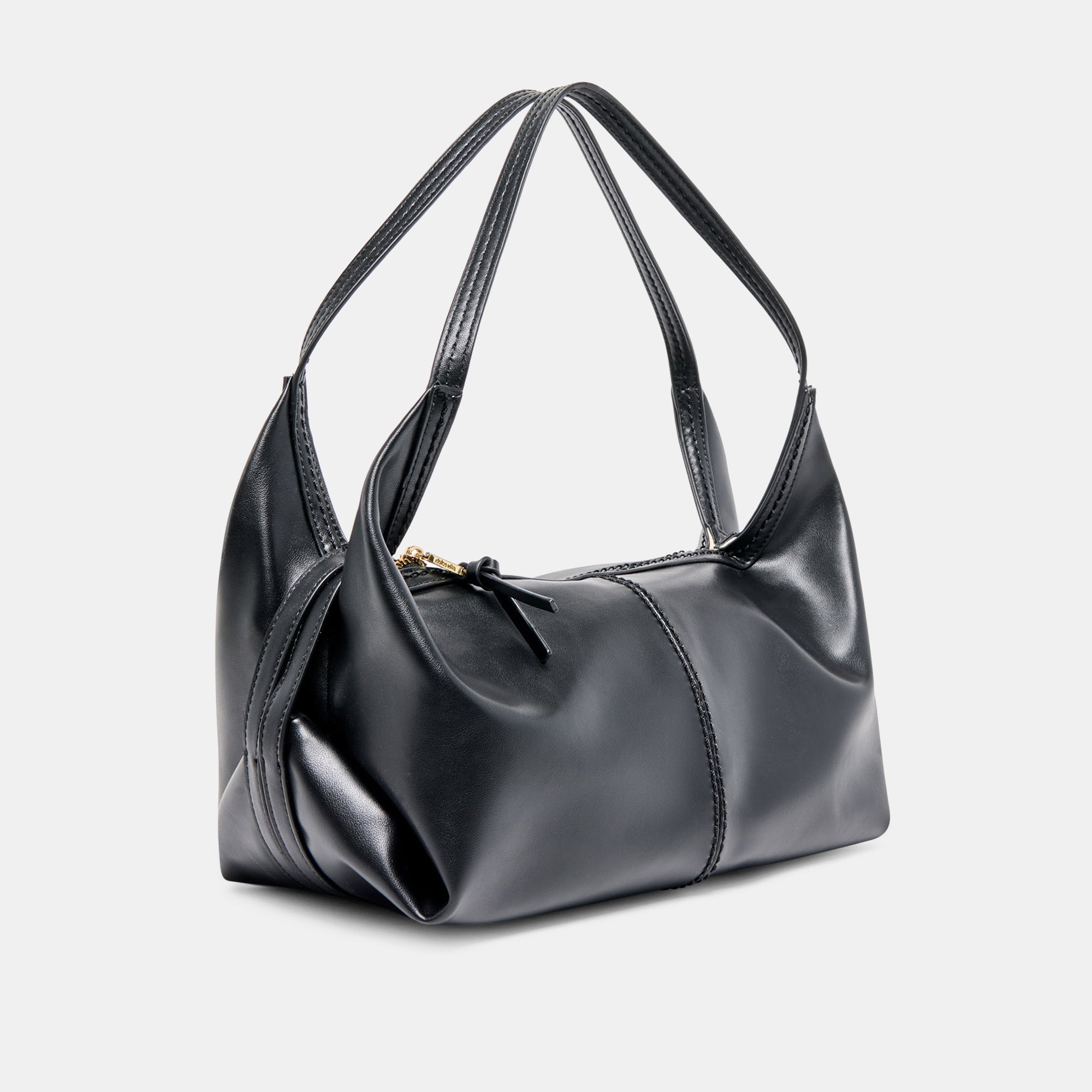 Billy Black Leather Shoulder Bag | Dolce Vita Women