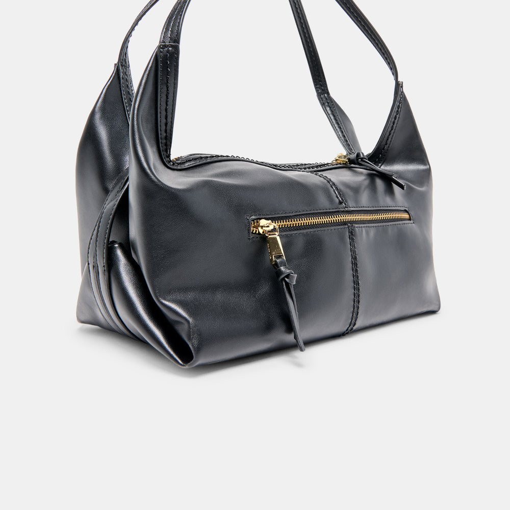 Billy Black Leather Shoulder Bag | Dolce Vita Women