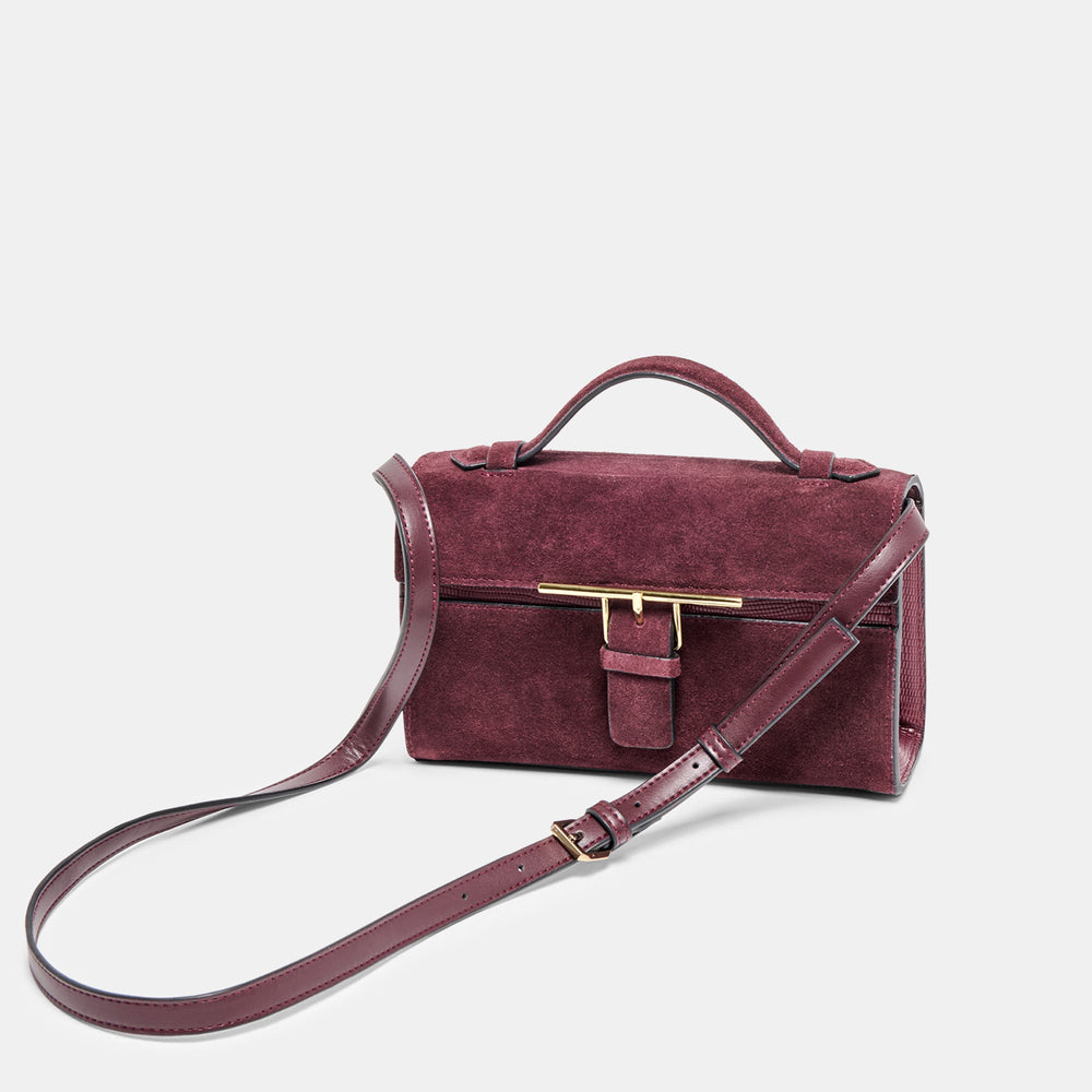 Zannone Burgundy Suede Crossbody | Women Dolce Vita