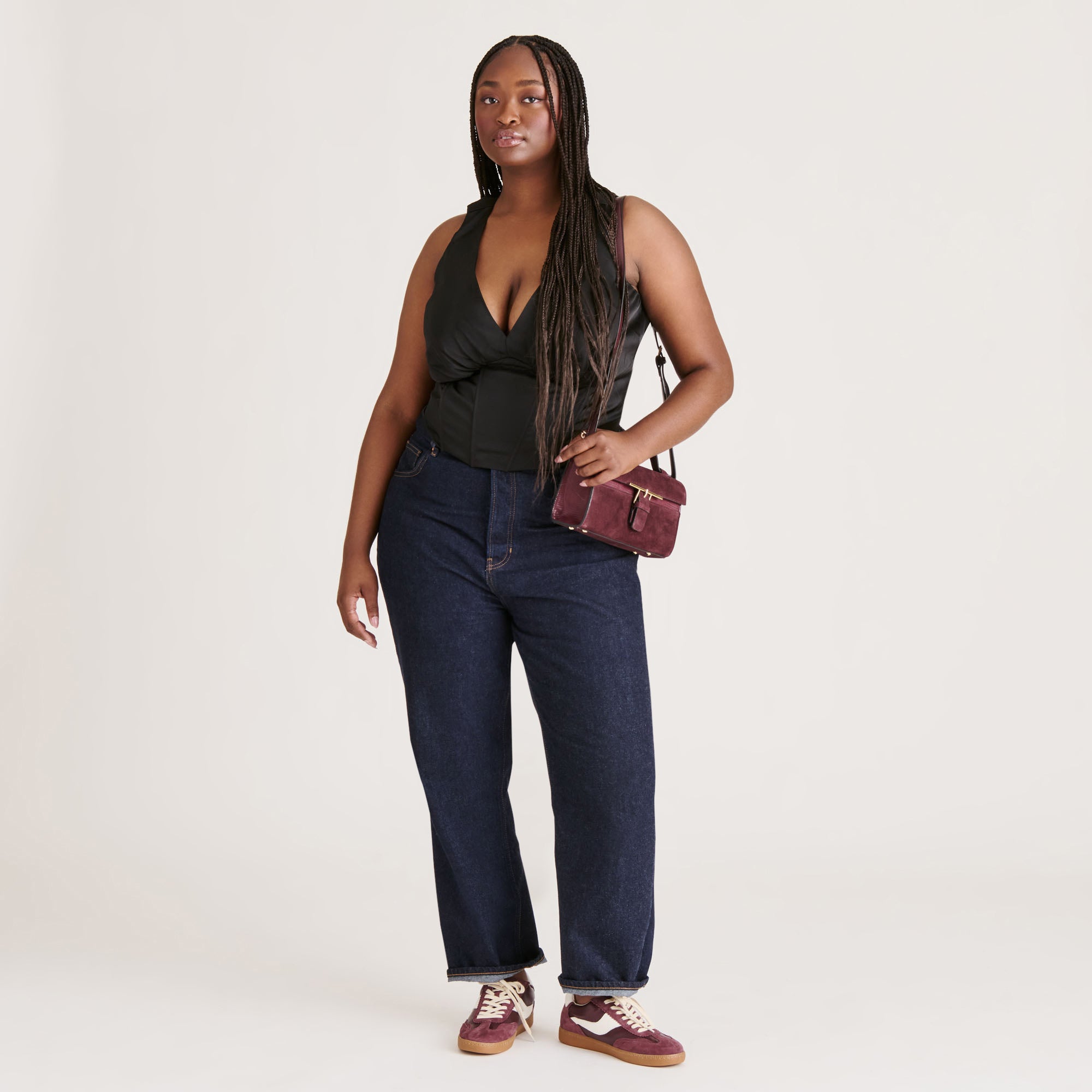 Zannone Burgundy Suede Crossbody | Women Dolce Vita