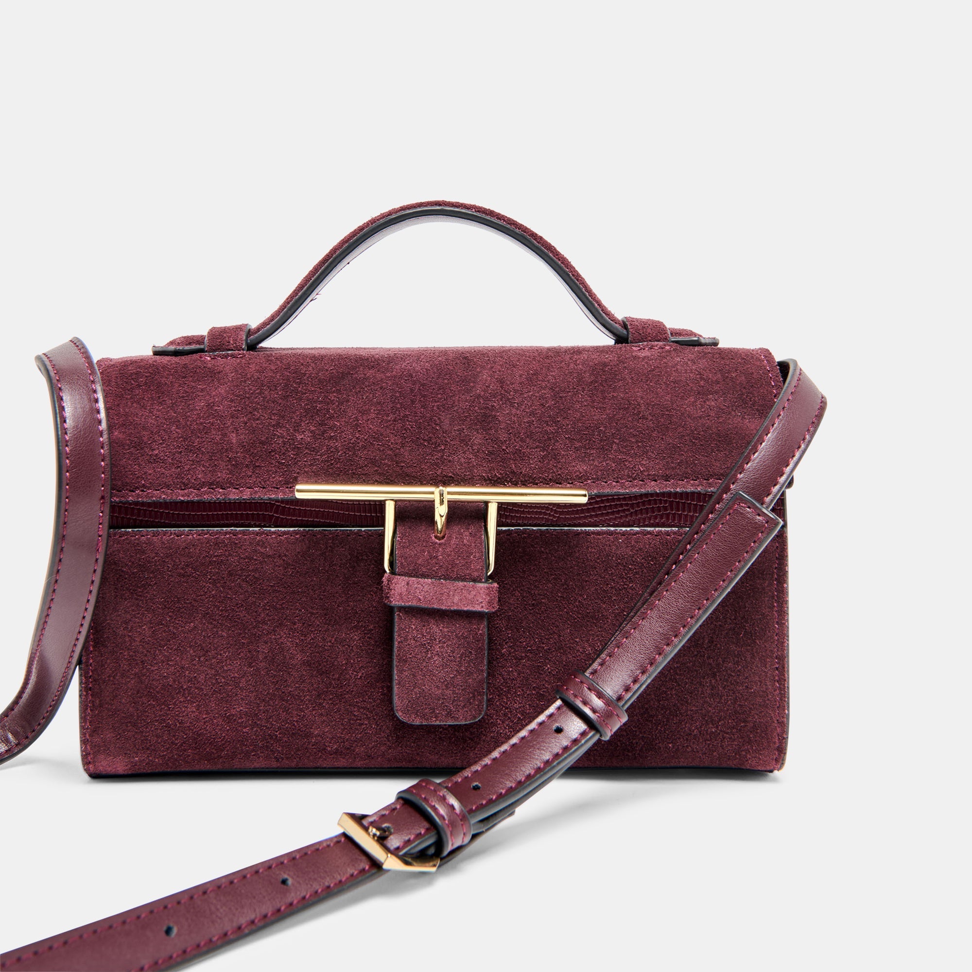 Zannone Burgundy Suede Crossbody | Women Dolce Vita
