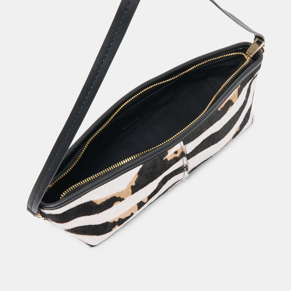 Savaii Zebra Calf Hair Shoulder Bag | Dolce Vita Women