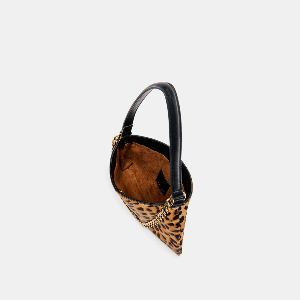 Jagger Leopard Calf Hair Shoulder Bag | Women Dolce Vita
