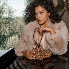 Jagger Leopard Calf Hair Shoulder Bag | Women Dolce Vita