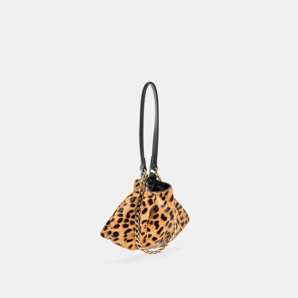 Jagger Leopard Calf Hair Shoulder Bag | Women Dolce Vita
